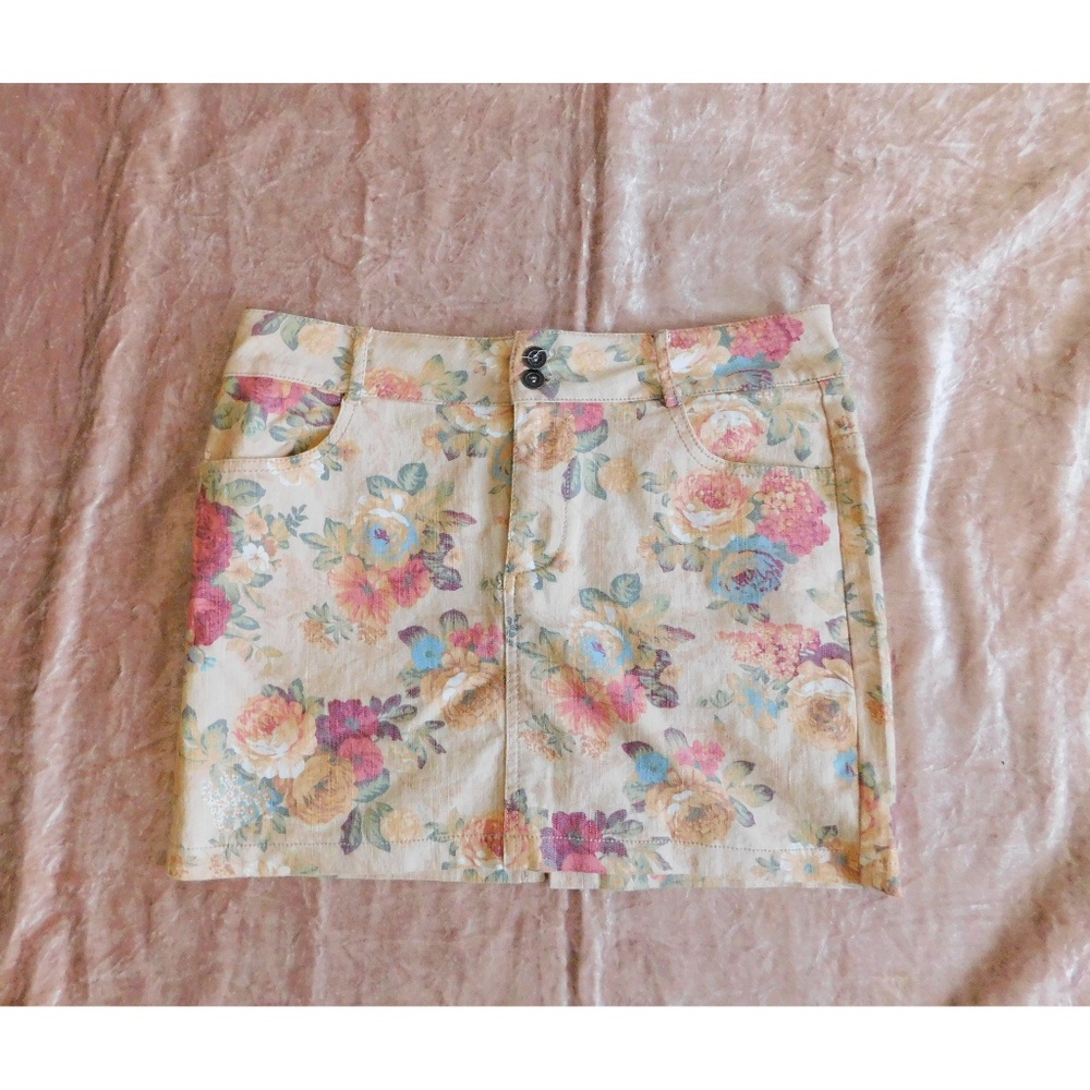 Floral Print Skirt